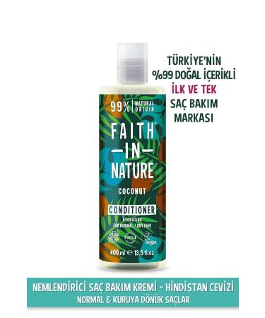Faith In Nature Natural Moisturizing Hair Care Cream Coconut For Normal & Dry Hair