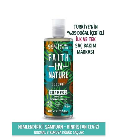 Faith In Nature Natural Moisturizing Shampoo Coconut For Normal & Dry Hair