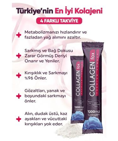 CollagenFox 1200 Mg Collagen Containing Powder Food Supplement 30 Sachets - Buy Online on GoSupps.com