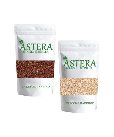ASTERA 250 Gr Red Quinoa Seed + 250 Gr White Quinoa Seed