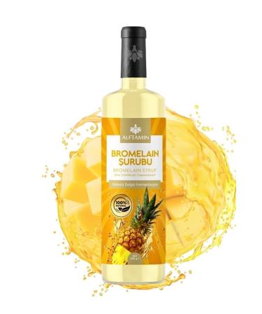 ALPHAMINE Bromelain Pineapple Containing Detox Syrup Bromelain Detox L-carnitine Containing Detox Syrup 250 ml