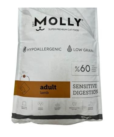 Molly ADULT LAMB / LAMB ADULT CAT FOOD 15+1 KG - Buy Online on GoSupps.com