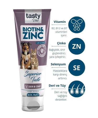 TASTY V TAL Hair Ball Cat Hairball Prevention 100 Gr 2 Pieces Biotin Zinc Skin and Fur Health Paste 100 Gr - Buy Online on GoSupps.com