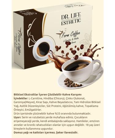 DR LIFE ESTHETIC Chicory Coffee Detox Coffee No Sugar Added (Chicory Garcinia and Cherry Stalk Extract) 150 Gr - Buy Online on GoSupps.com