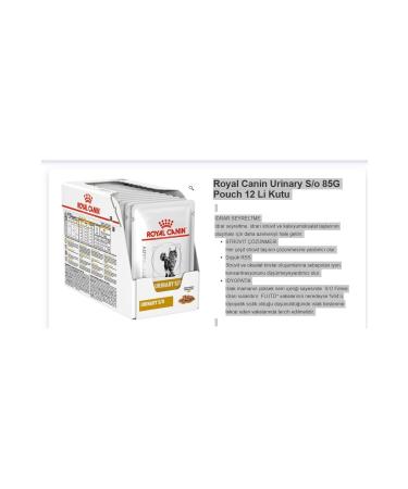 Royal Canin Urinary S/o 85g Pouch 12 Liter Box