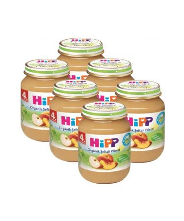 Hipp Organic Jar Peach Puree 125 gr - 6 Pack