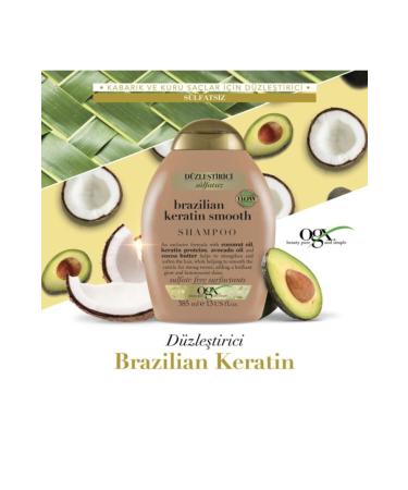 OGX Straightening Shampoo Brazilian Keratin Therapy Shampoo 385 ml - Buy Online on GoSupps.com