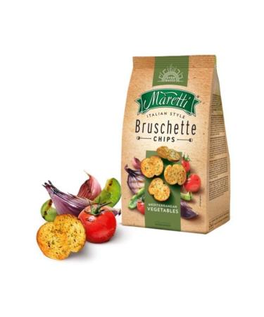 Maretti 15 Pieces Bruschette Chips Toasted Bread 70 Gr