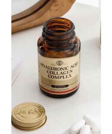 Solgar Hyaluronic Acid Collagen Complex 30 Tablets - Buy Online on GoSupps.com