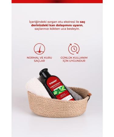 Tresan Nettle Care Shampoo Normal and Dry Hair 300 ml 2 Li - Buy Online on GoSupps.com