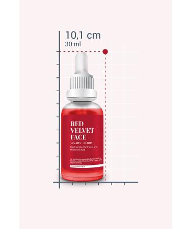 SHE VEC RED VELVET FACE - AHA 0 & BHA 2% Skin Tone Equalizer Purifying Red Peeling Serum 30ml - Buy Online on GoSupps.com