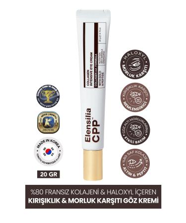 ELENSILIA Anti-Wrinkle Eye Cream with French Collagen and Haloxyl 20gr