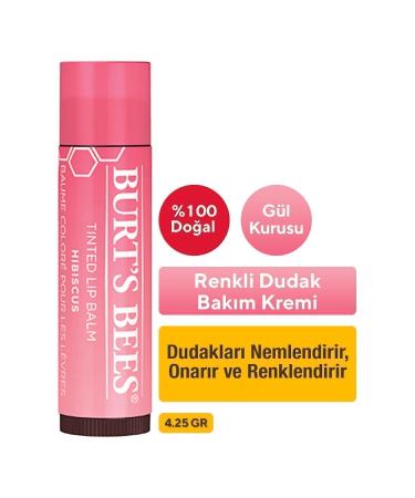 Burt's Bees Tinted Lip Balm Hibiscus 4.25 G