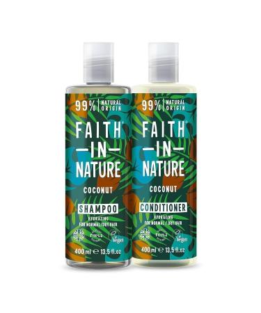 Faith In Nature Natural Moisturizing Shampoo&Condiment Coconut - Buy Online on GoSupps.com