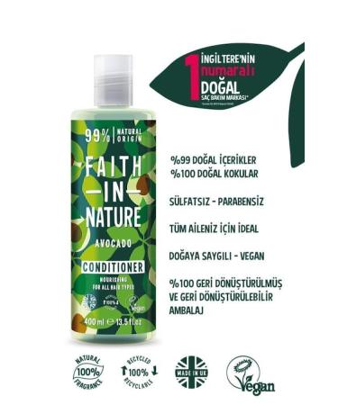 Faith In Nature Natural Nourishing Hair Care Cream Avocado For All Hair Types - Buy Online on GoSupps.com