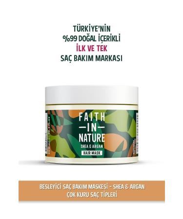Faith In Nature Natural Nourishing Hair Care Mask Shea&Argan For Very Dry Hair Types