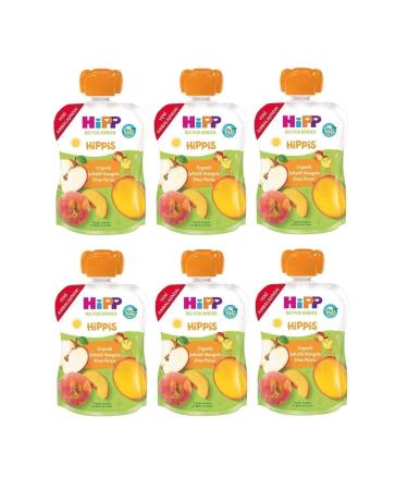 Hipp Organic Peach Mango Apple Puree 100 Gr X 6 Pieces