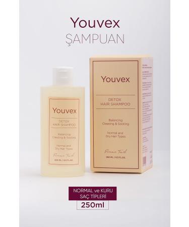 The Youvex Detox Care Shampoo for Normal and Dry Hair 250 ML