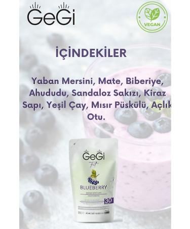 GEGI Slimming Weight Loss Helping Blueberry Detox Form Tea Tea Diet 1 Month Package - Buy Online on GoSupps.com