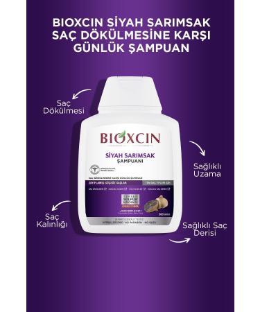 Bioxin Bioxcin Black Garlic Shampoo 3x300 Ml - Hair Loss Shampoo - Buy Online on GoSupps.com