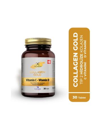 Provega Collagen Gold - Collagen Type 2 - Vitamin Cd Containing Supplementary Food