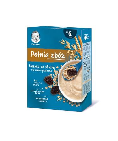 Gerber Plum Oat and Wheat Spoon Food - Does not contain milk derivatives - 6 months - 200 gr