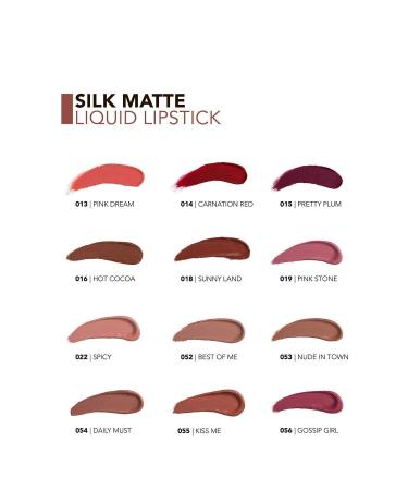 Flormar Velvet Texture Liquid Matte Lipstick - Silk Matte Liquid Lipstick - 007 CLARET RED - 8690604397365 - Buy Online on GoSupps.com