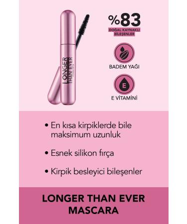 Flormar Natural Formula Eyelash Extension Mascara (Black) - Longer Than Ever Mascara - 001 Black - 8682536067119 - Buy Online on GoSupps.com