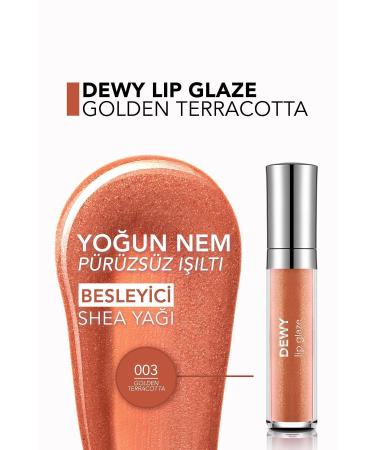 Flormar Nourishing Lip Gloss - Dewy Lip Glaze - 003 Goldenterracotta-8682536068055 - Buy Online on GoSupps.com