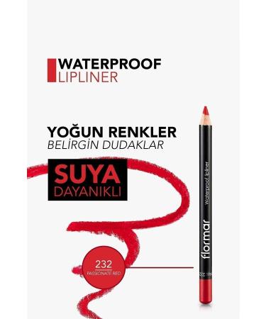Flormar Lip Pencil - Waterproof Lipliner 232 Passionate Red 8690604127658 - Buy Online on GoSupps.com