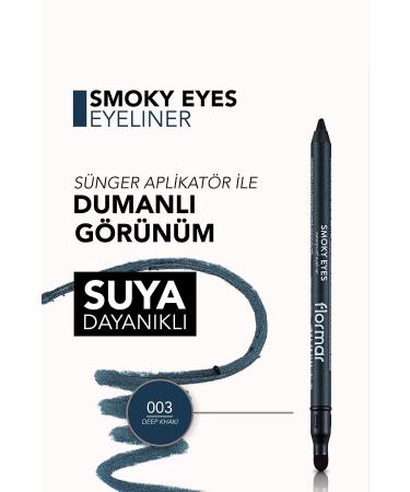 Flormar Eyeliner - Smoky Eyes Waterproof Eyeliner -003 Deep Khaki- 8690604547265 47000012 - Buy Online on GoSupps.com