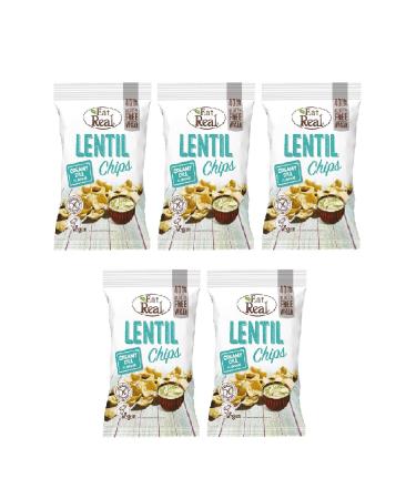 Eat Real Lentil Chips with Dill 40 Gr. X 5 Pieces
