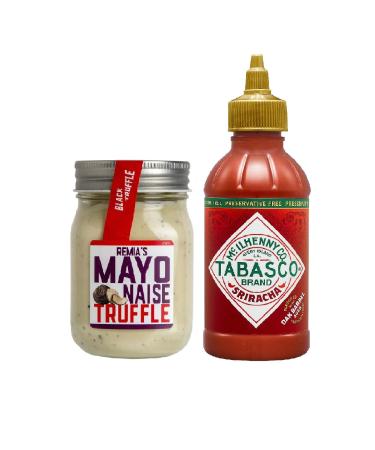 Remia Truffle Mayonnaise 220 gr Tabasco Sriracha Hot Pepper Sauce 300 gr