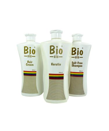 Bio Mist Brazilian Blow Dry 3-Piece Boxed Set Keratin + Conditioner + Salt-Free Shampoo Straight and Shiny Hair Botox