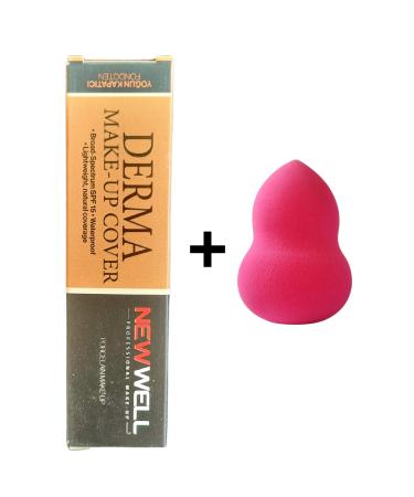 New Well Newwell Intensive Concealer Foundation 03 + Makeup Sponge