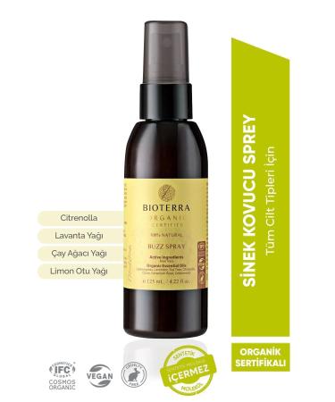 Bioterra Organic Buzz Spray 125 ml