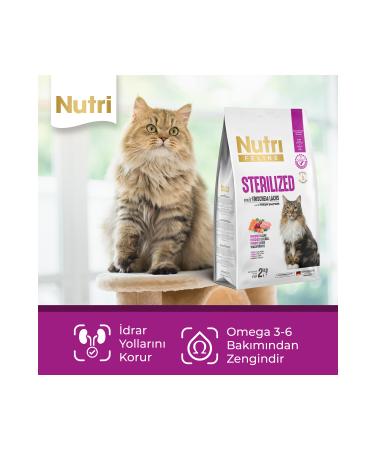 Nutri Feline Sterilized Salmon Gluten-Free Grain-Free Adult Cat Food 2 Kg - Buy Online on GoSupps.com