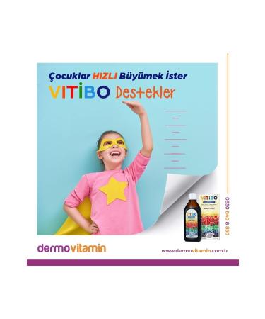 Dermovitamin Vitibo Arginine Vitamin Mineral Syrup for Children and Adults 150 ml - Buy Online on GoSupps.com