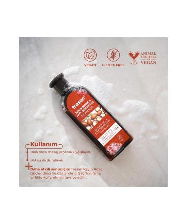 Tresan Argan Oil Nourishing and Anti-Breakage Care Shampoo 300 ml Tresan Tree Extract Hair Tonic - Buy Online on GoSupps.com