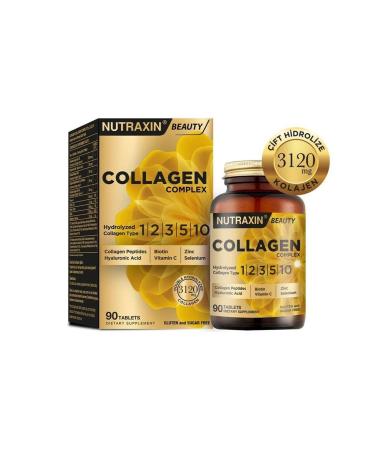 Nutraxin Collagen Beauty Complex Hydrolyzed 90 Tablets