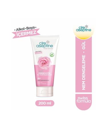 Cire Aseptine Soft Prebiotic Rose Hand Face and Body Cream 200 Ml