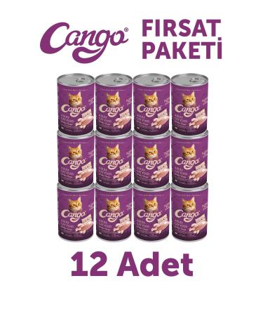Cango Adult Wet Cat Food Chicken 415Gr 12Li