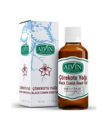 alvin Black Cumin Oil Cold Pressed Natural High Thymoquinone 50 ml