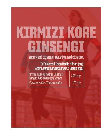 Talya Korean Red Ginseng Food Supplement Containing Red Korean Ginseng Extract 60 Tablets - Buy Online on GoSupps.com