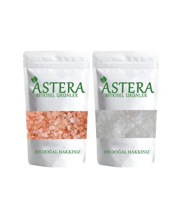 ASTERA 10 Kg Coarse Salt Set (5 Kg Himalayan Salt Grain + 5 Kg Rock Salt Grain)