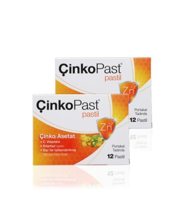 Cinkopast Linden & Honey Ionized Zinc Acetate Pastille Set of 2 24 Pieces - Buy Online on GoSupps.com