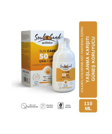 Soul N Sand Anti-Aging Actinica Spf 50 Sun Cream 110 ml
