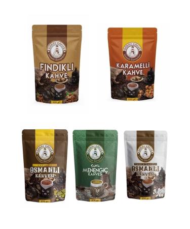 SARAY KAHVE Set of 5 Hazelnut Caramel Mastic Pistachio Cardamom