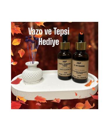 sf SWEET ALMOND OIL and VITAMIN E (Mini vase and Tray Gift)