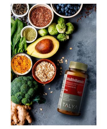 Talya Multivitamin Containing Supplementary Food (Minerals Red Ginseng and Coenzyme Q10) 60 Tablets - Buy Online on GoSupps.com